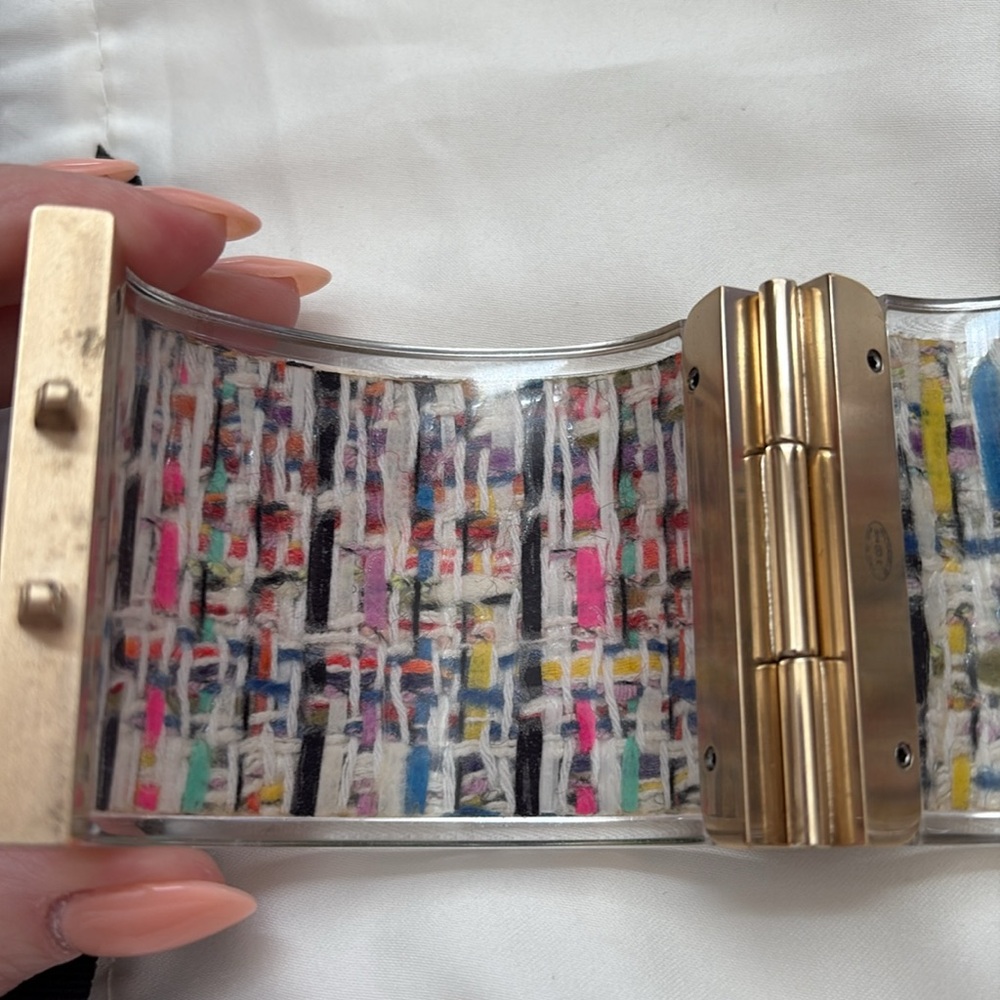 Chanel Rare iridescent Cuff Bracelet - Picture 7 of 7